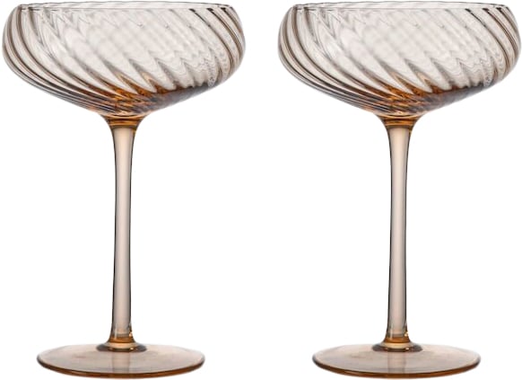 Champagne Saucer Opacity 2pcs/set