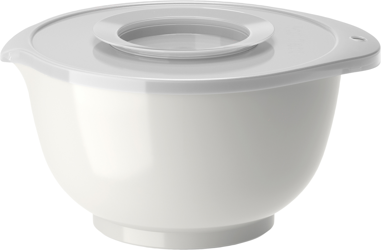 Margretheskål m. Piskelåg 3L Hvid