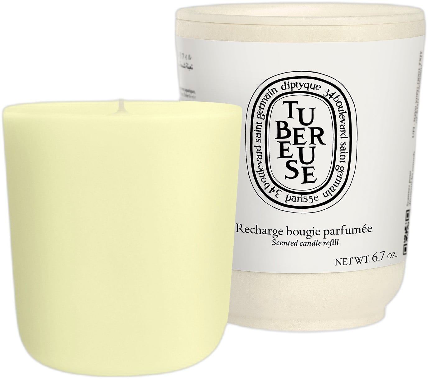 Refill Classic Candle Tubéreuse 190g / 6,7 oz