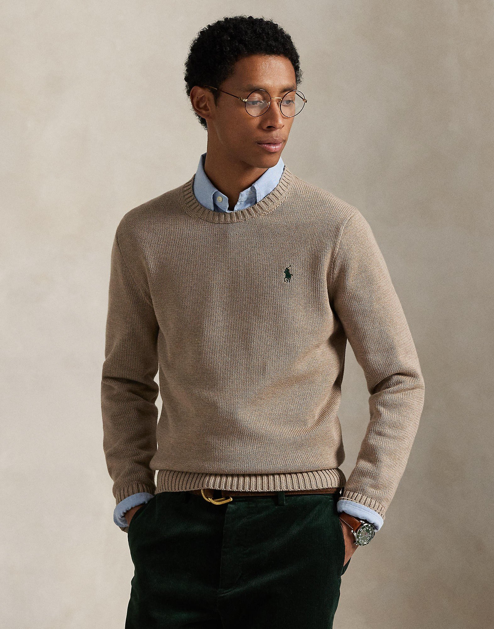 Cotton Crewneck Sweater