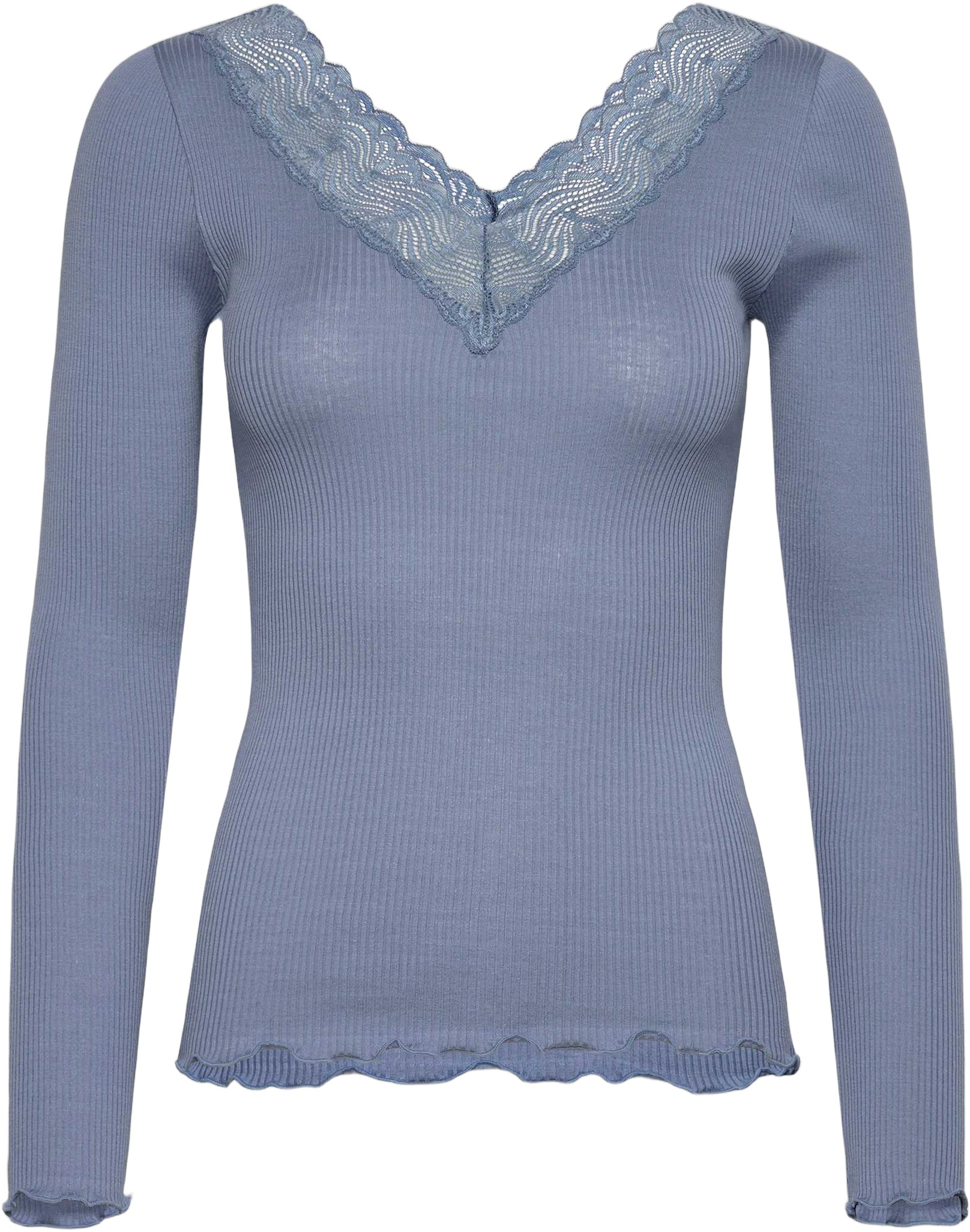 Rwbeatha Silk LS Vneck T-shirt
