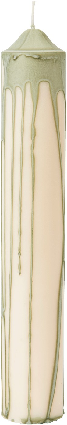Dryp Pillar Candle H30 – Tea Green