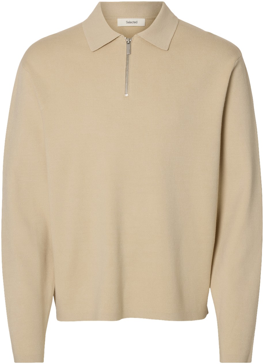 Slhteller FN Relaxed Half ZIP Polo