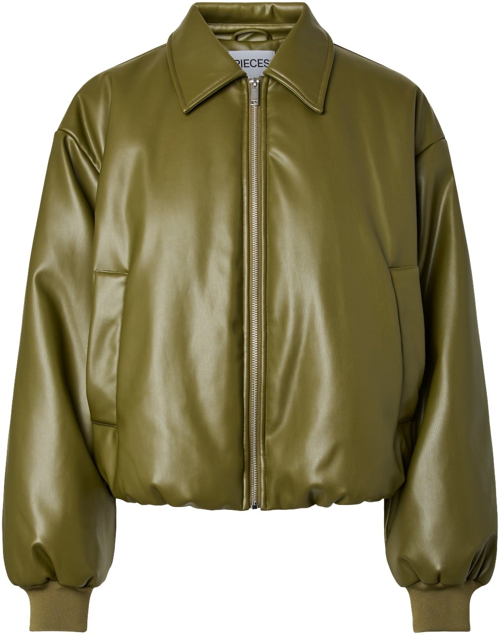 Pclara Padded Coated Bomber Jacket