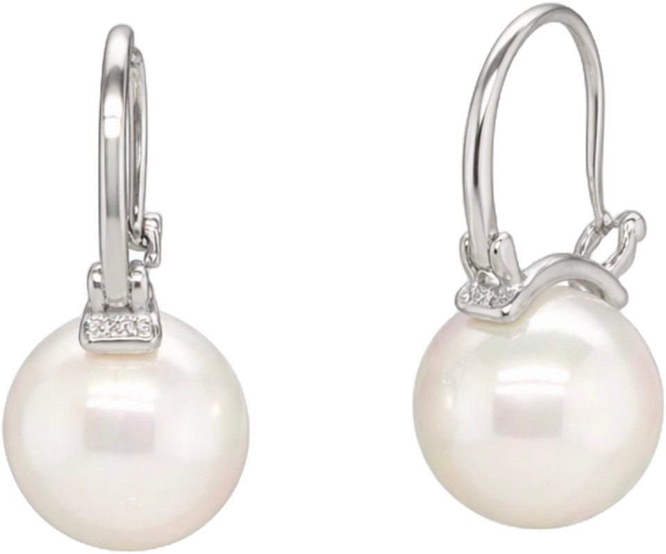 Alexandra Pearl Earrings Silver