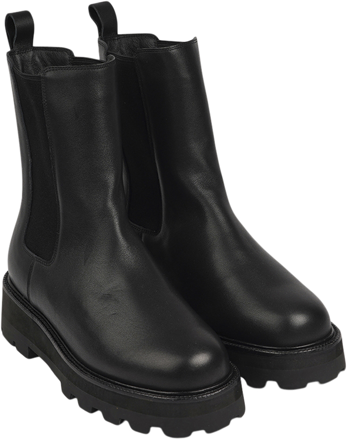 Musala Leather Boots With Flyknit & Shearling