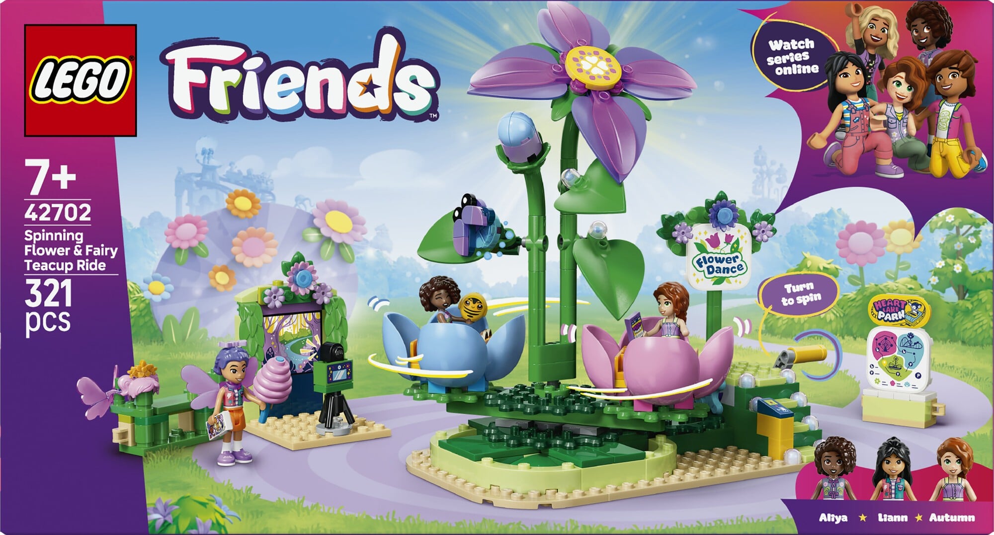 Tekopkarrusel med Blomster og Feer 42702
