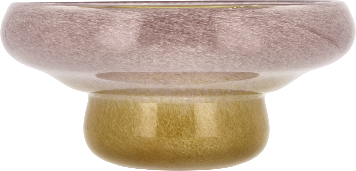 Skål Styles 30 x 13 cm Rosa/gul Glas