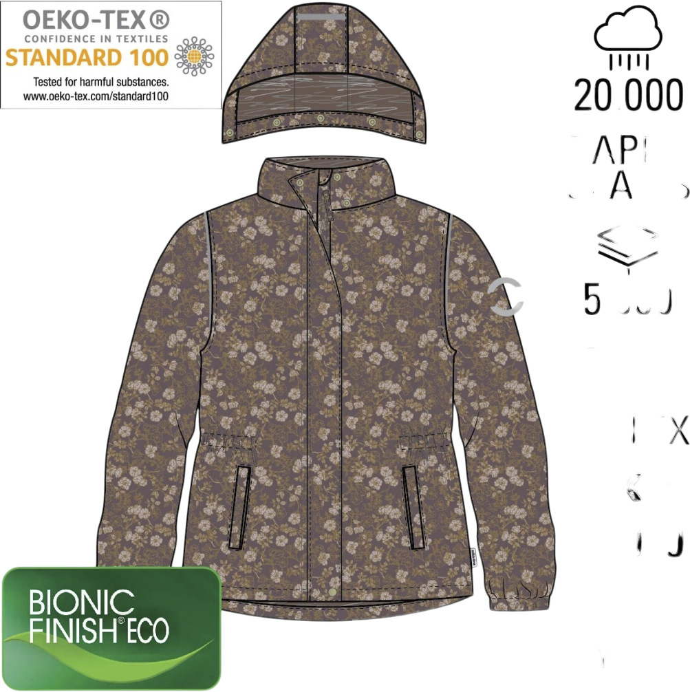 Winter Jacket Waist AOP