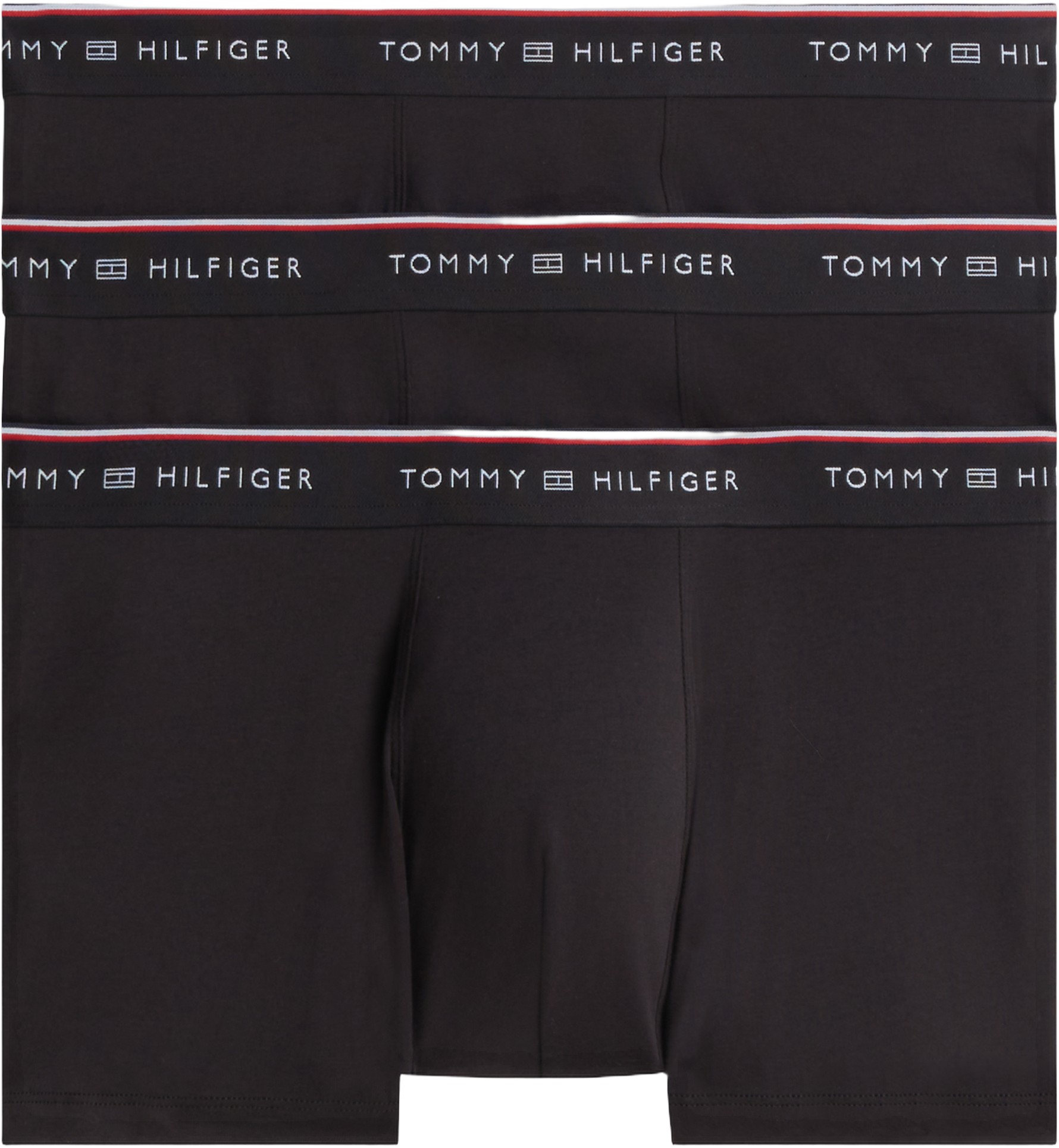 3pack Global Stripe Logo Waistband Trunks