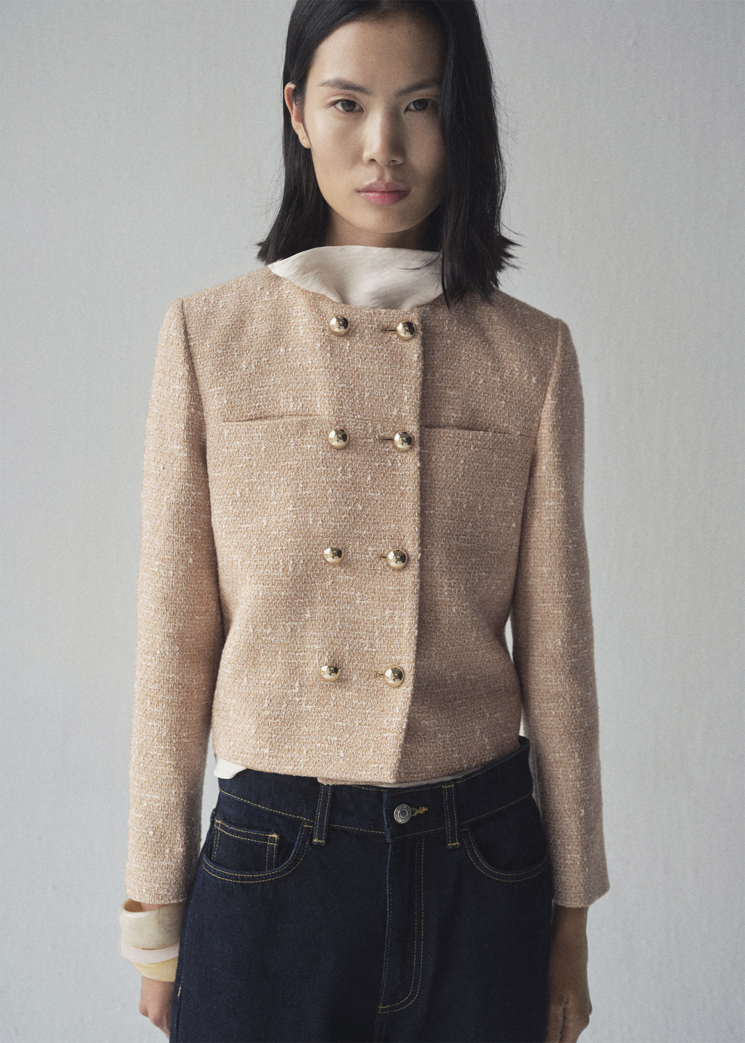 Doublebreasted Tweed Jacket
