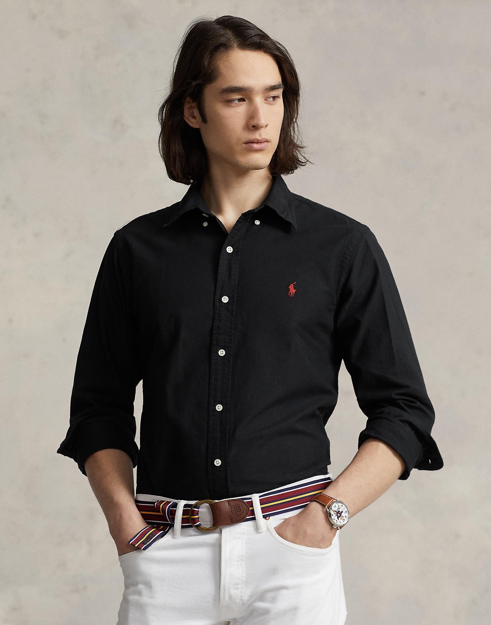 Custom Fit Garmentdyed Oxford Shirt