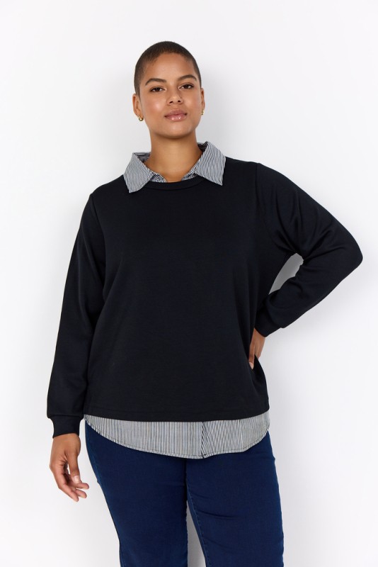 Curvy Wasabina 63 Sweatshirt Sort