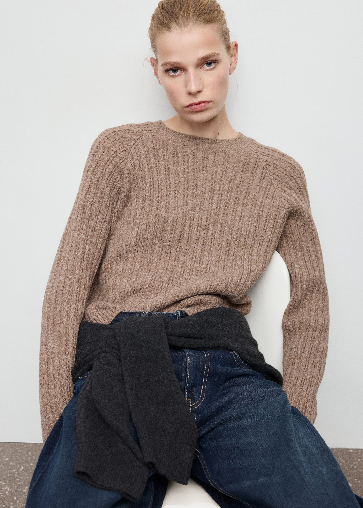 Openwork Knit Sweater