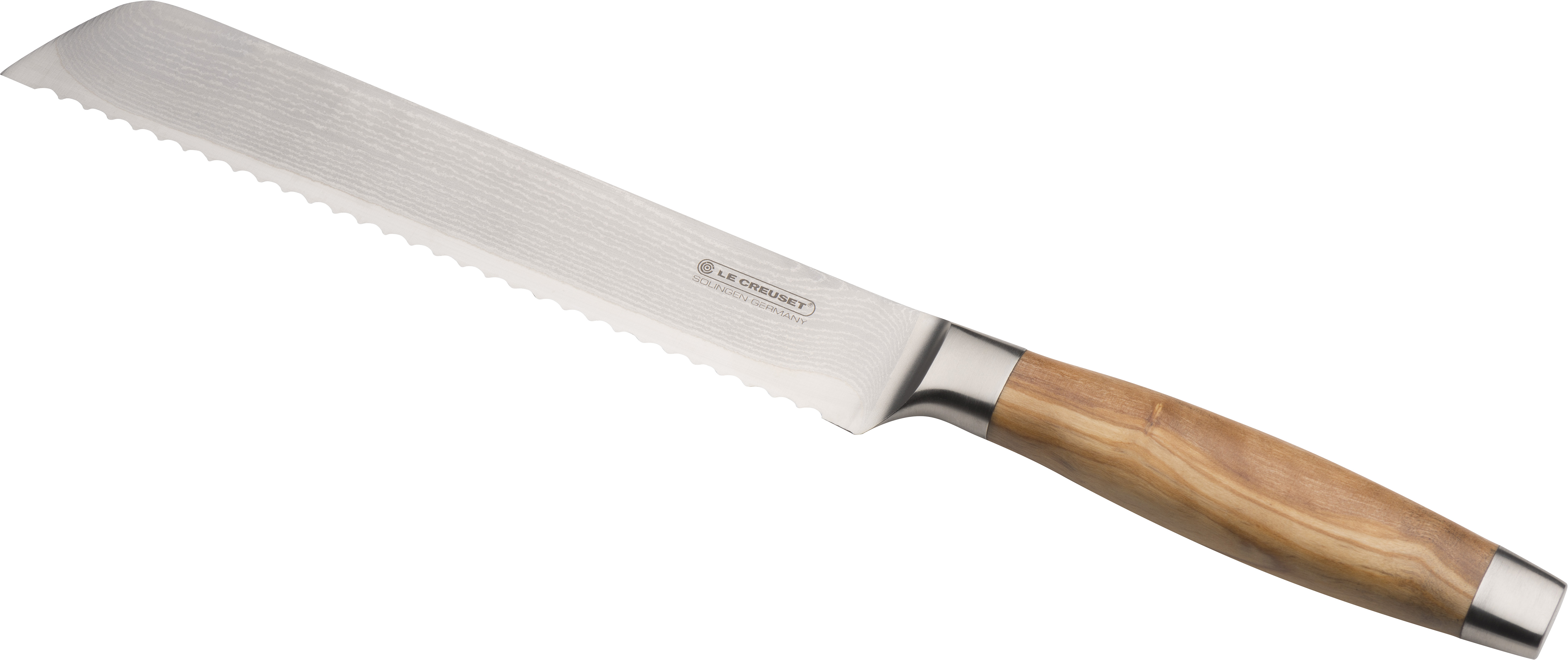 Brødkniv m/ Oliventræsskaft 20cm