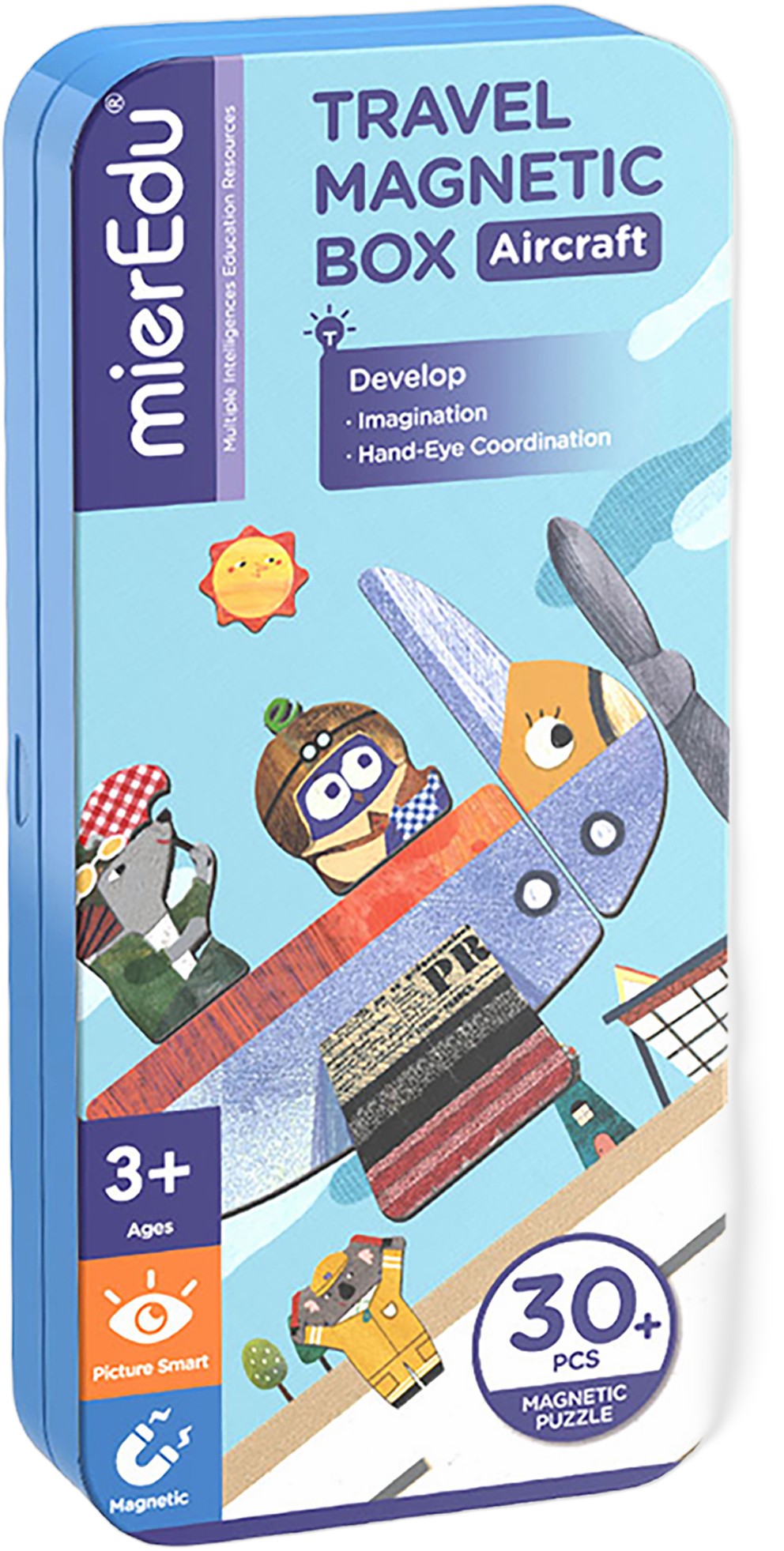 Mieredu Magnetisk Rejsesæt - Flyvemaskiner