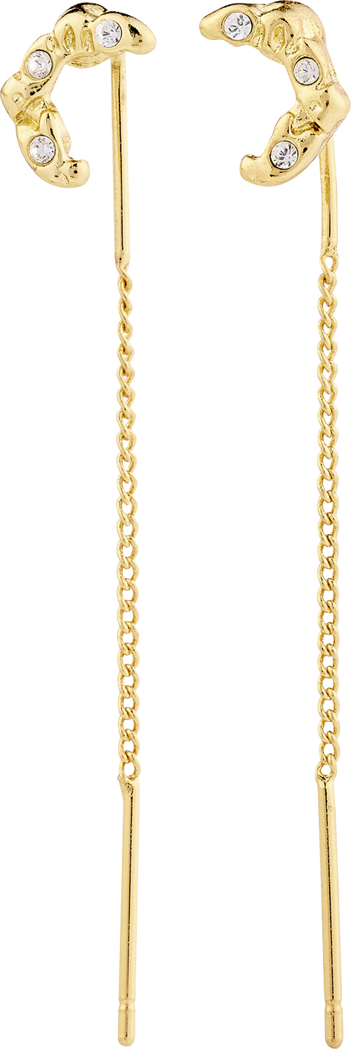 Kora Moon Chain Earrings Goldplated