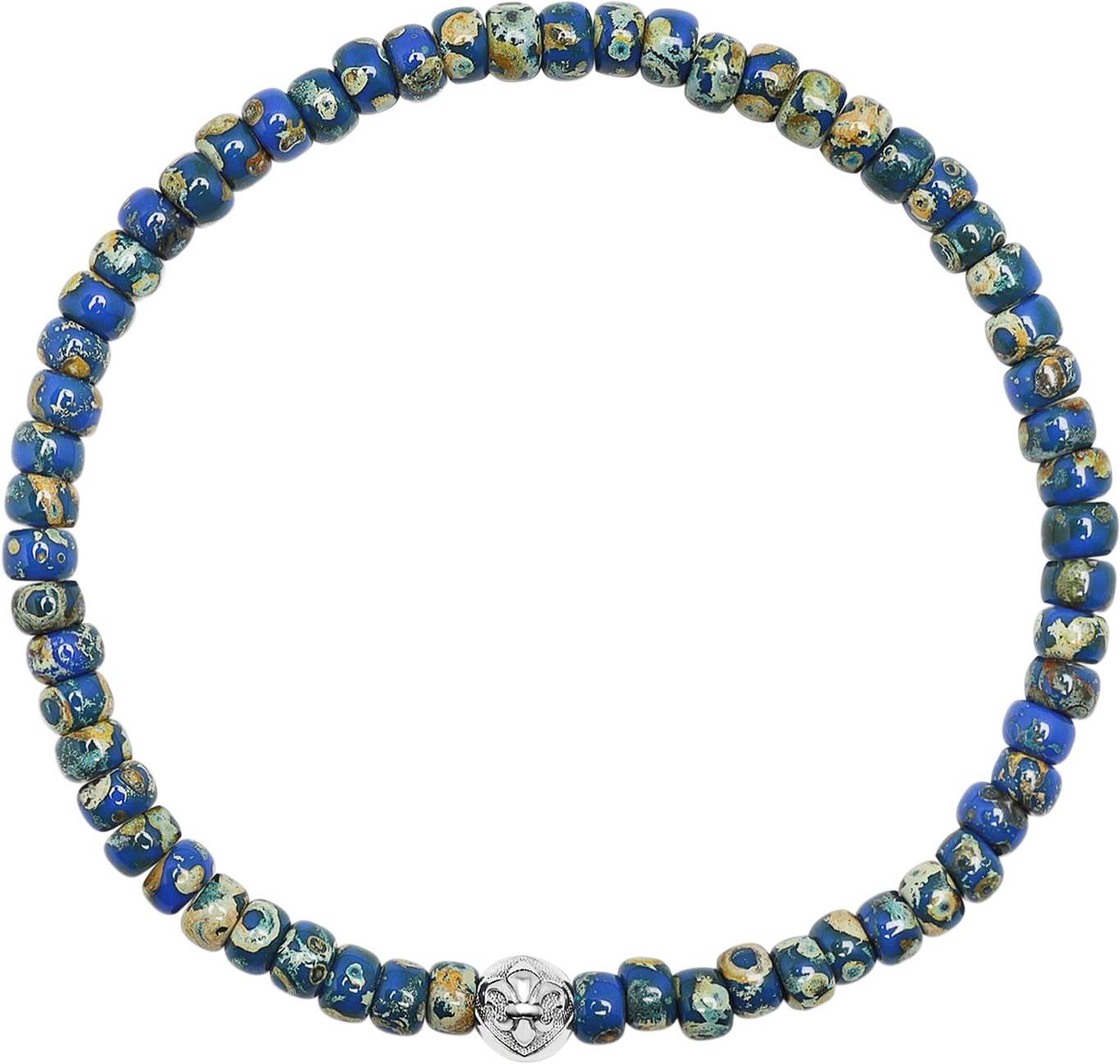 Wristband With Blue Lapis Japanese Miyuki Beads