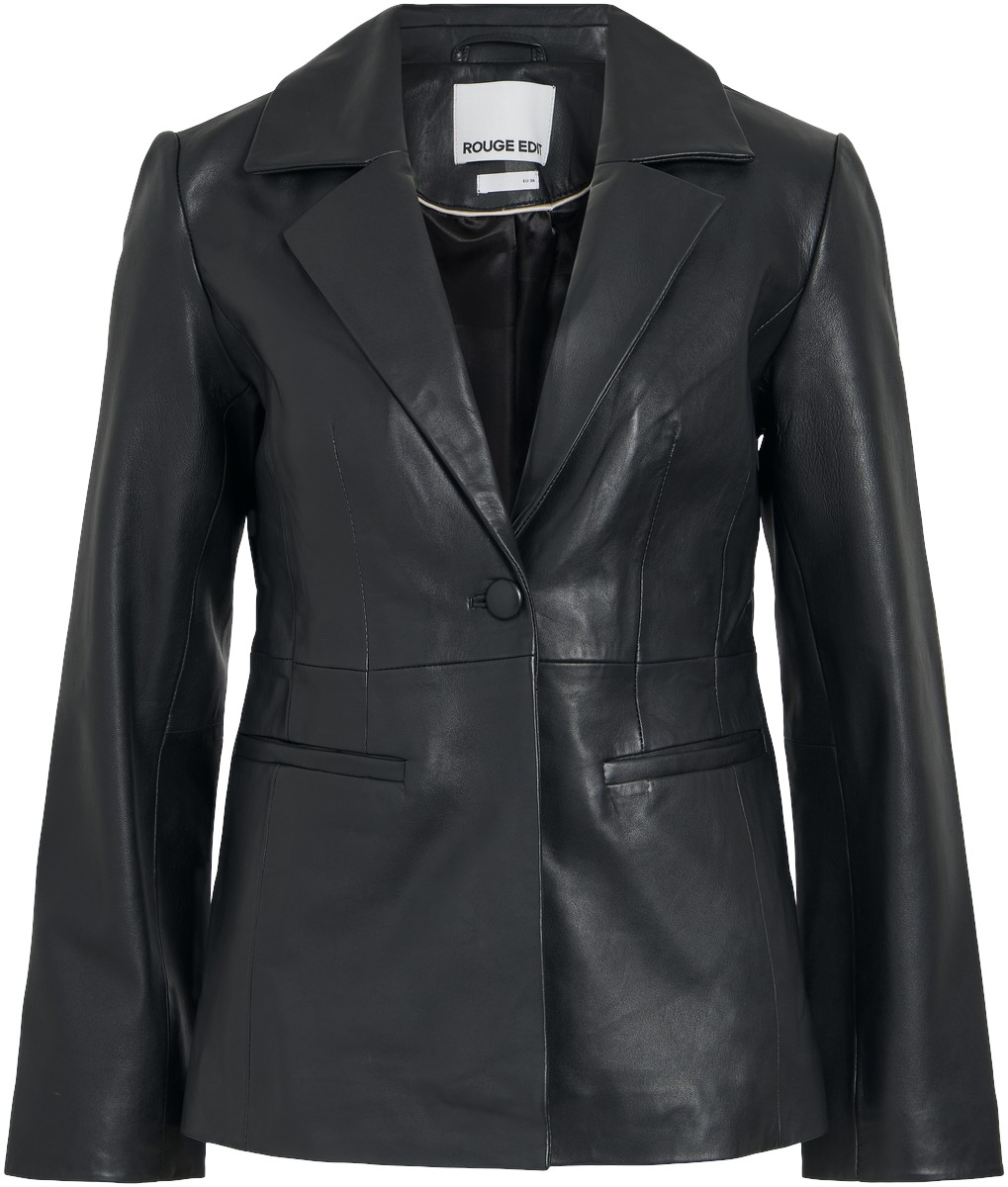 Rouharley L/S Leather Blazer/ev/pf