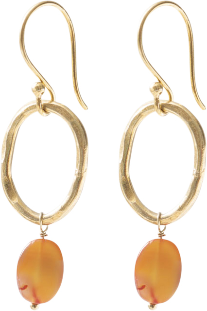 Graceful Carnelian Gp Earrings
