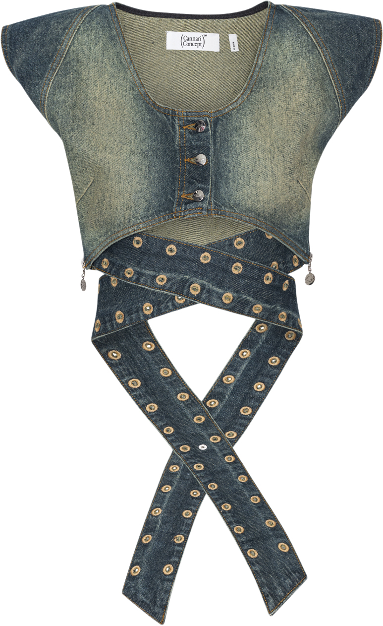 Tie Crop Vest