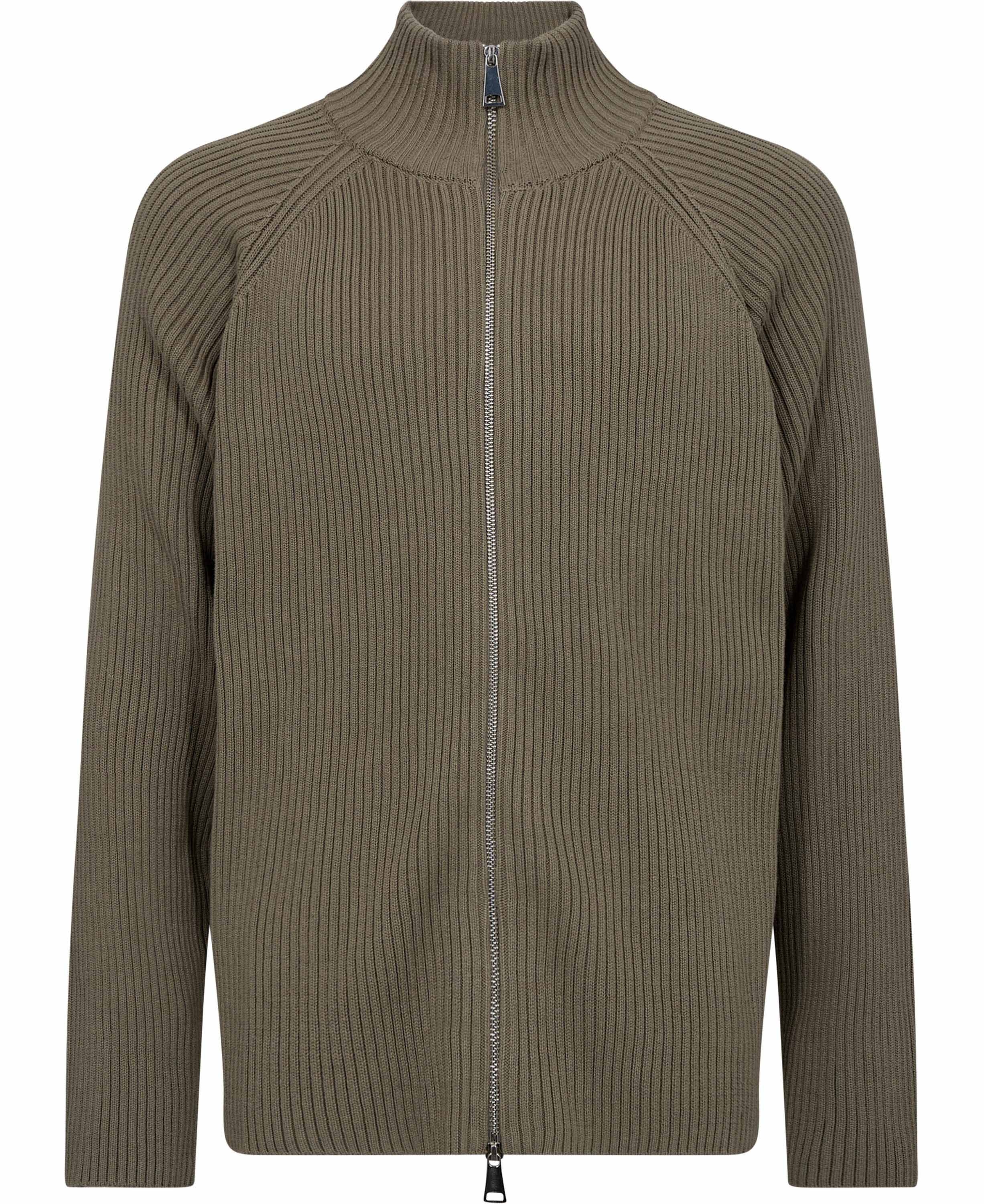 Full Zip Knit Sweater