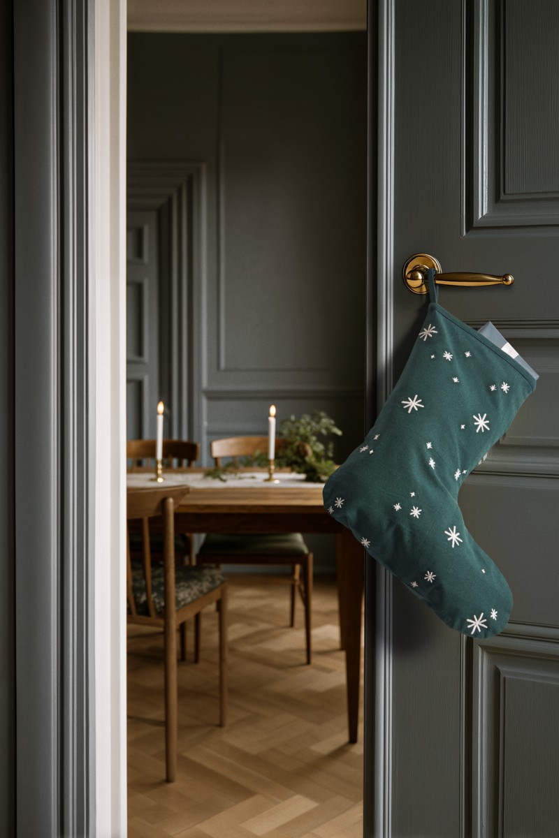 Christmas Fable Julestrømpe H45 Grøn