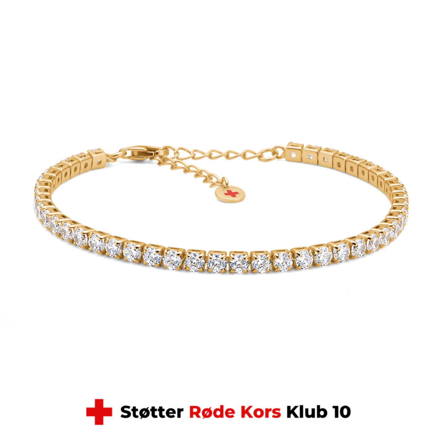 Red Cross Armbånd Forgyldt