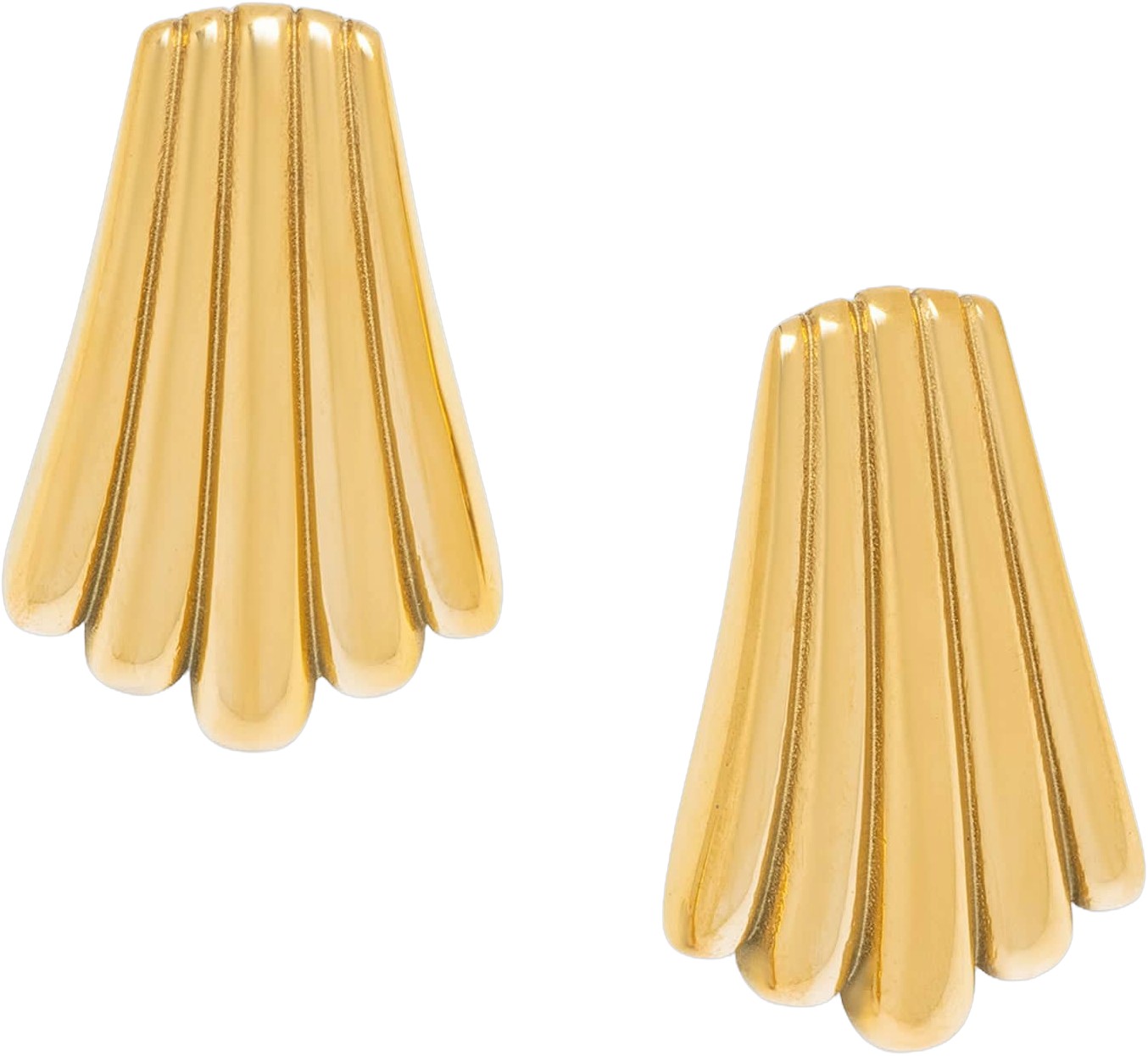 Women’s Gold Calico Shell Earrings