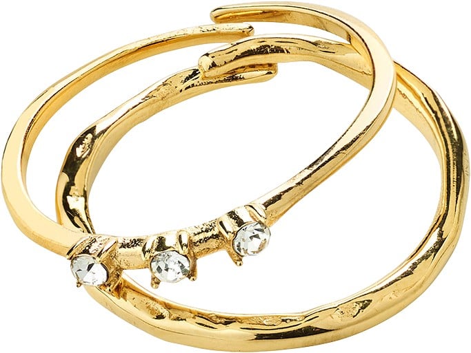 Ivarin Rings, 2in-1 set, Gold-plated