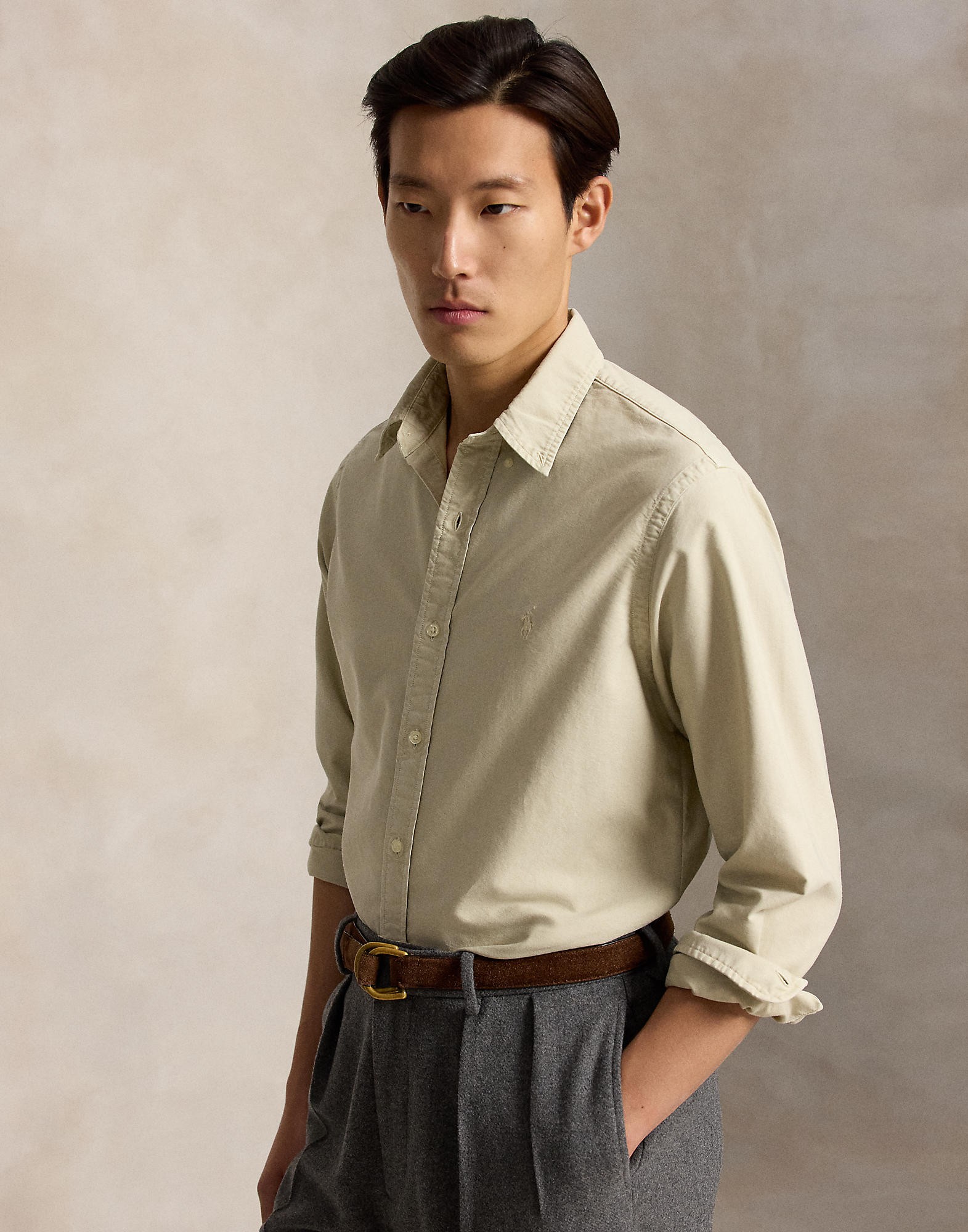 Custom Fit Garmentdyed Oxford Shirt
