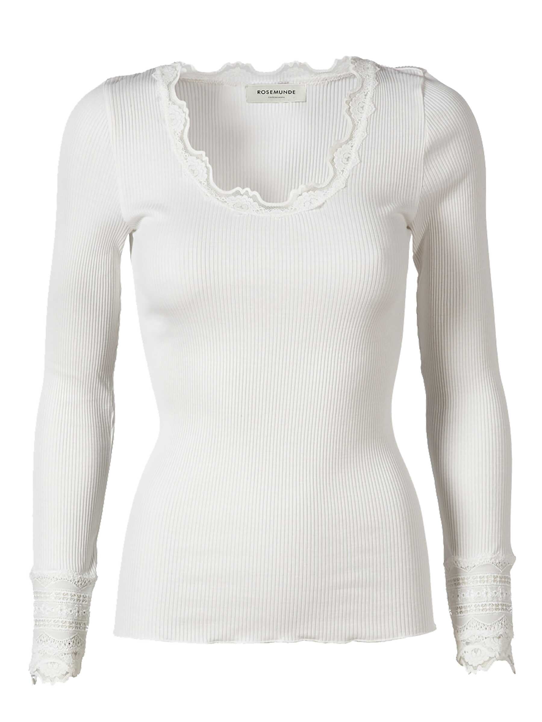 Silk Tshirt Regular ls W/wide Lace