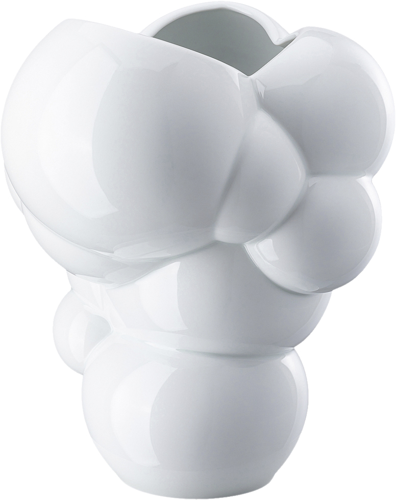 Vase 26cm, Weiss, Skum