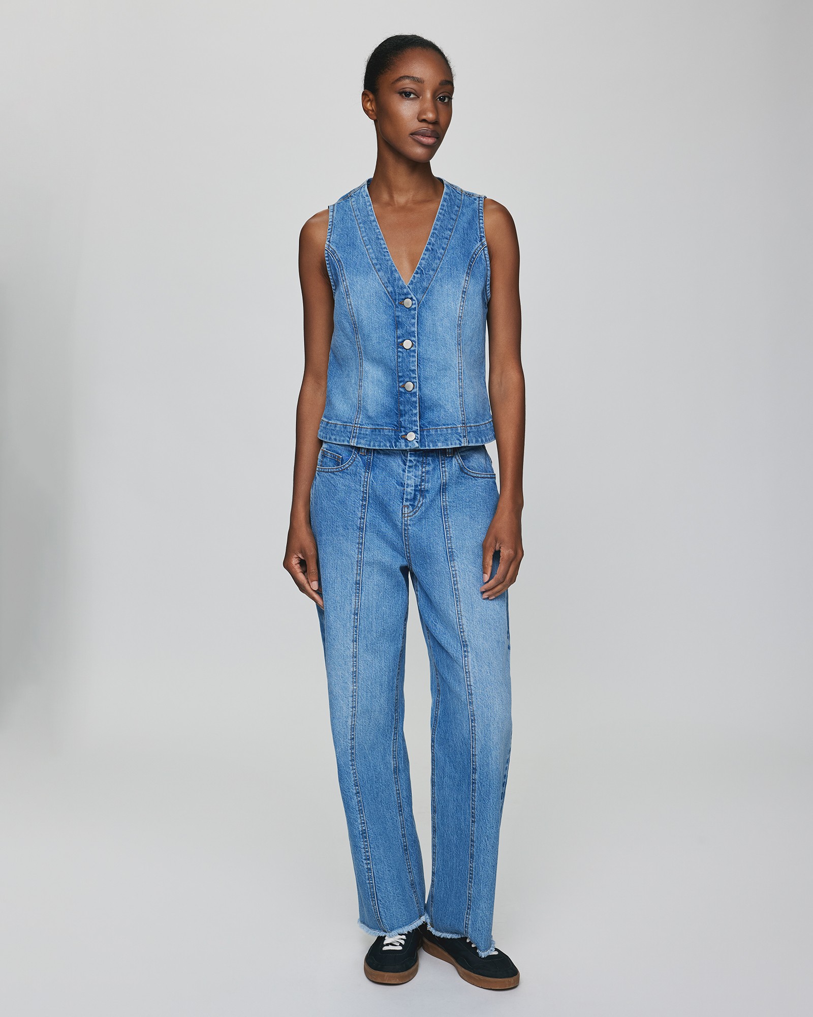 Mscheli Ada HW Straight Ankle Jeans