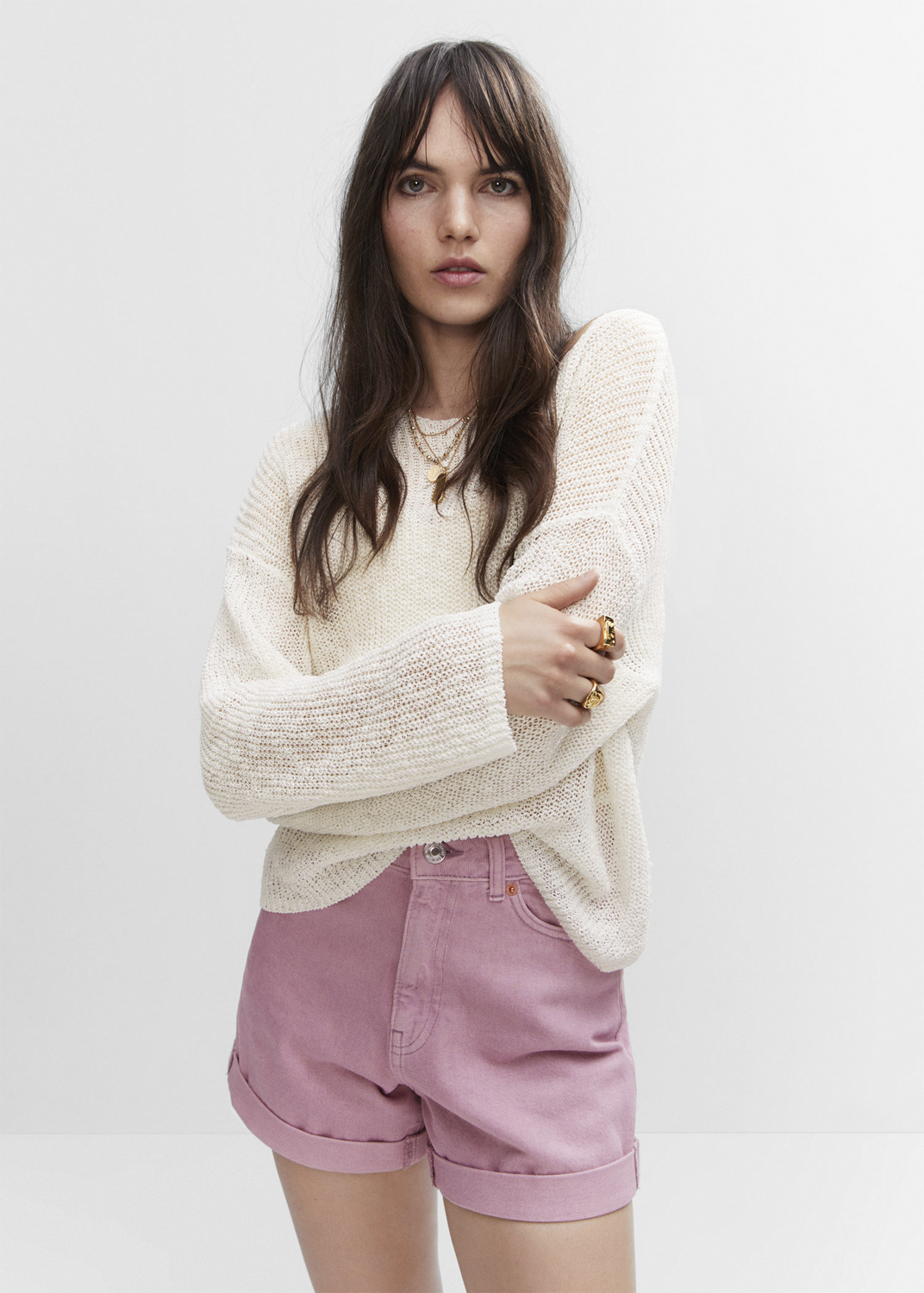 Fineknit Oversize Sweater Fra Mango