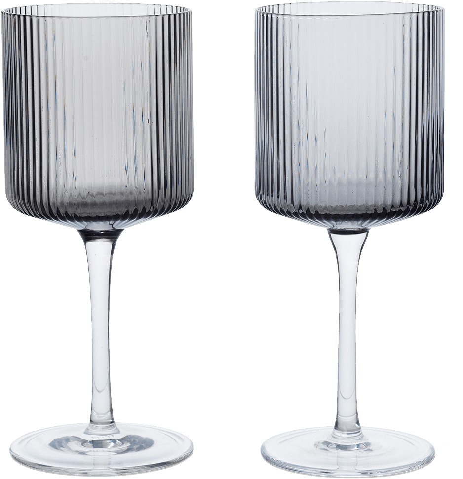 Ripple White Wine Glasses Set of