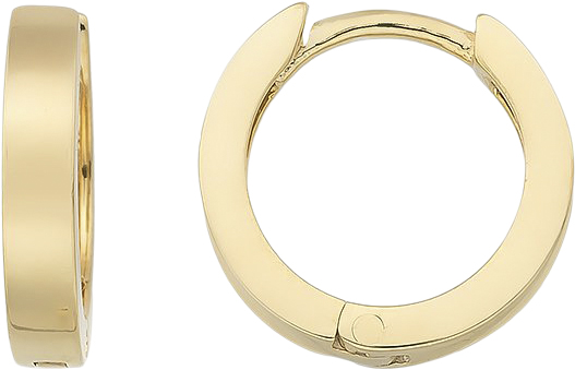 Simple Creoler 11mm Forgyldt