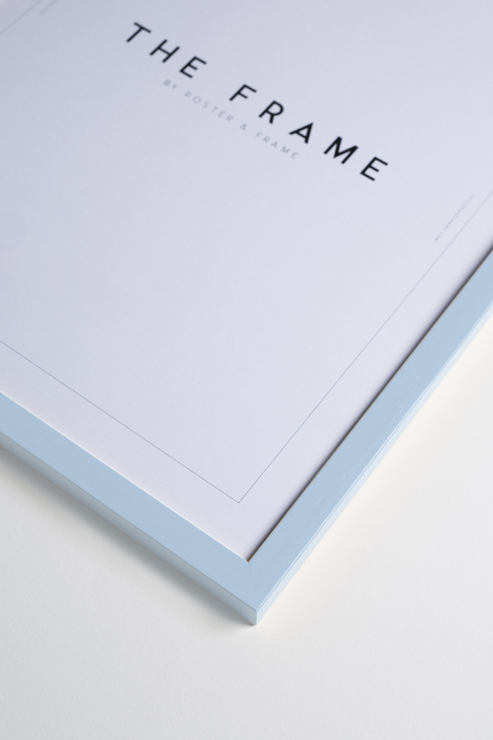 Sky Blue Wood Frame