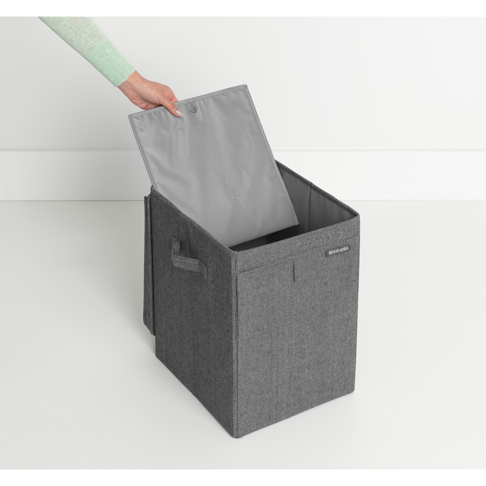 Stabelbar Vasketøjsboks 35 ltr. Pepper Black