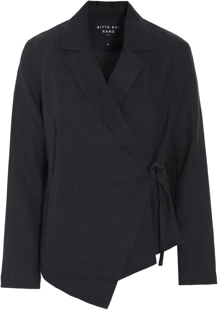 Lazy Linen Asymmetrisk Jakke