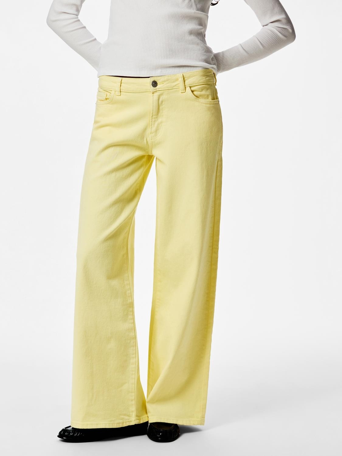 Pcselma LW Wide Colored Noos Jeans