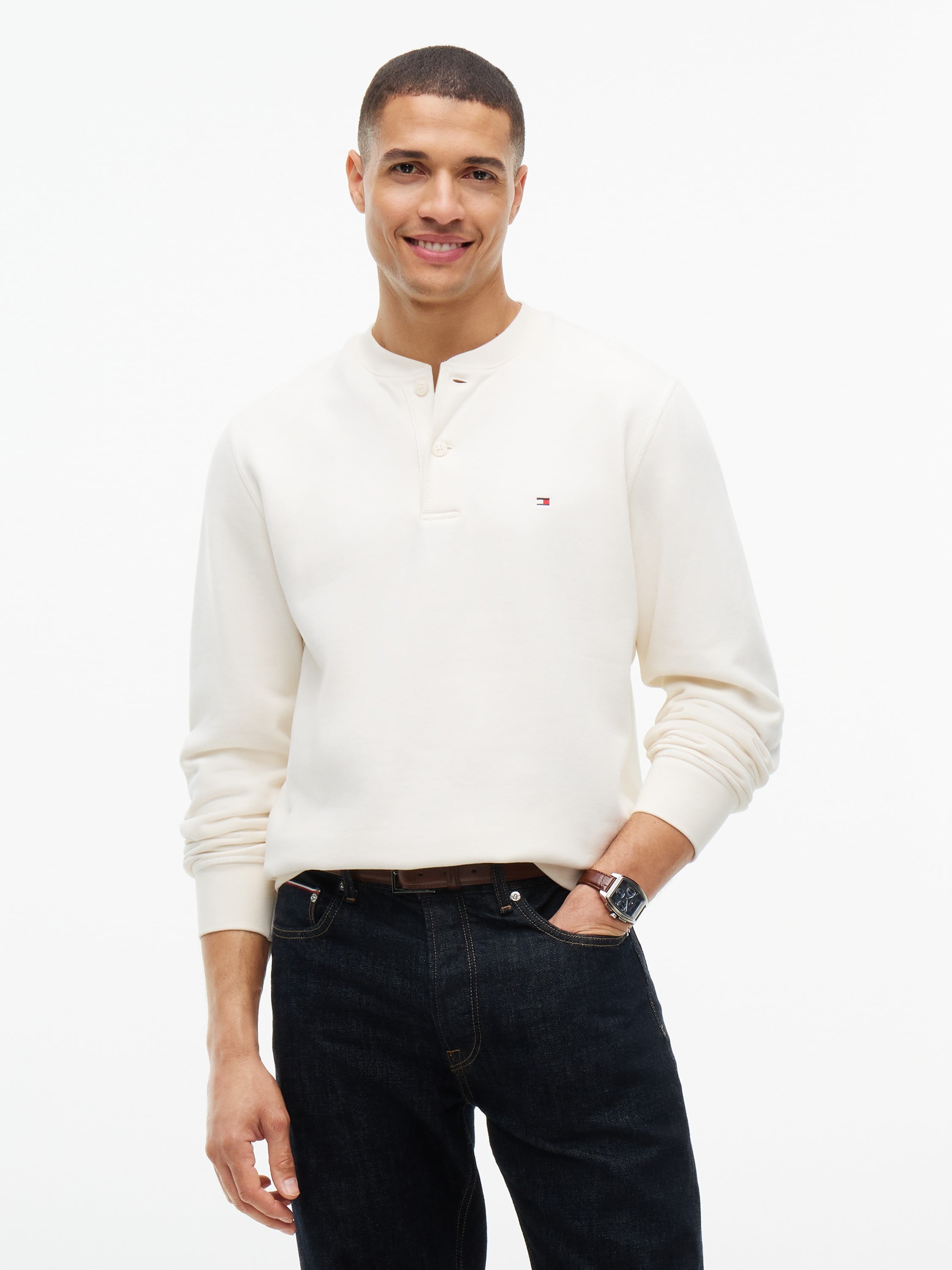 REG Essential Fleece Henley