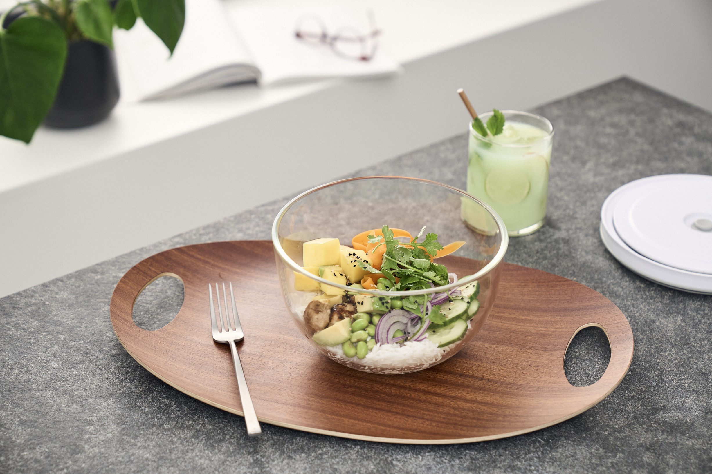 Fresh & Save Bowls VakuumskÃ¥l M / 19 cm, Glas, Gennemsigtig