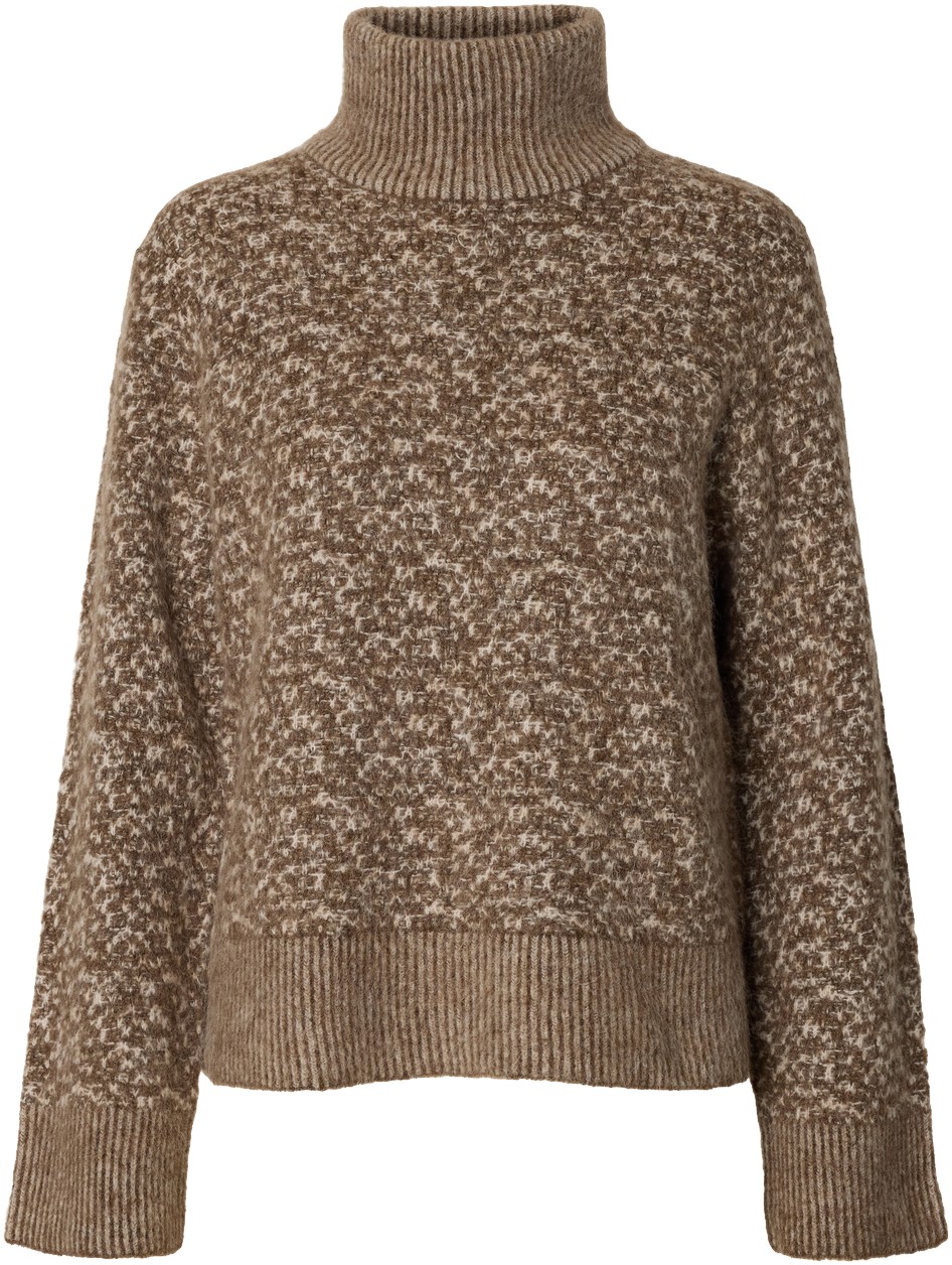 Slwlulu DUO LS Knit High Neck Noos