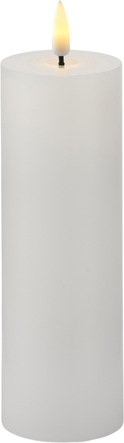 Sille Genopladelig, Ã7,5xh12,5cm, Hvid