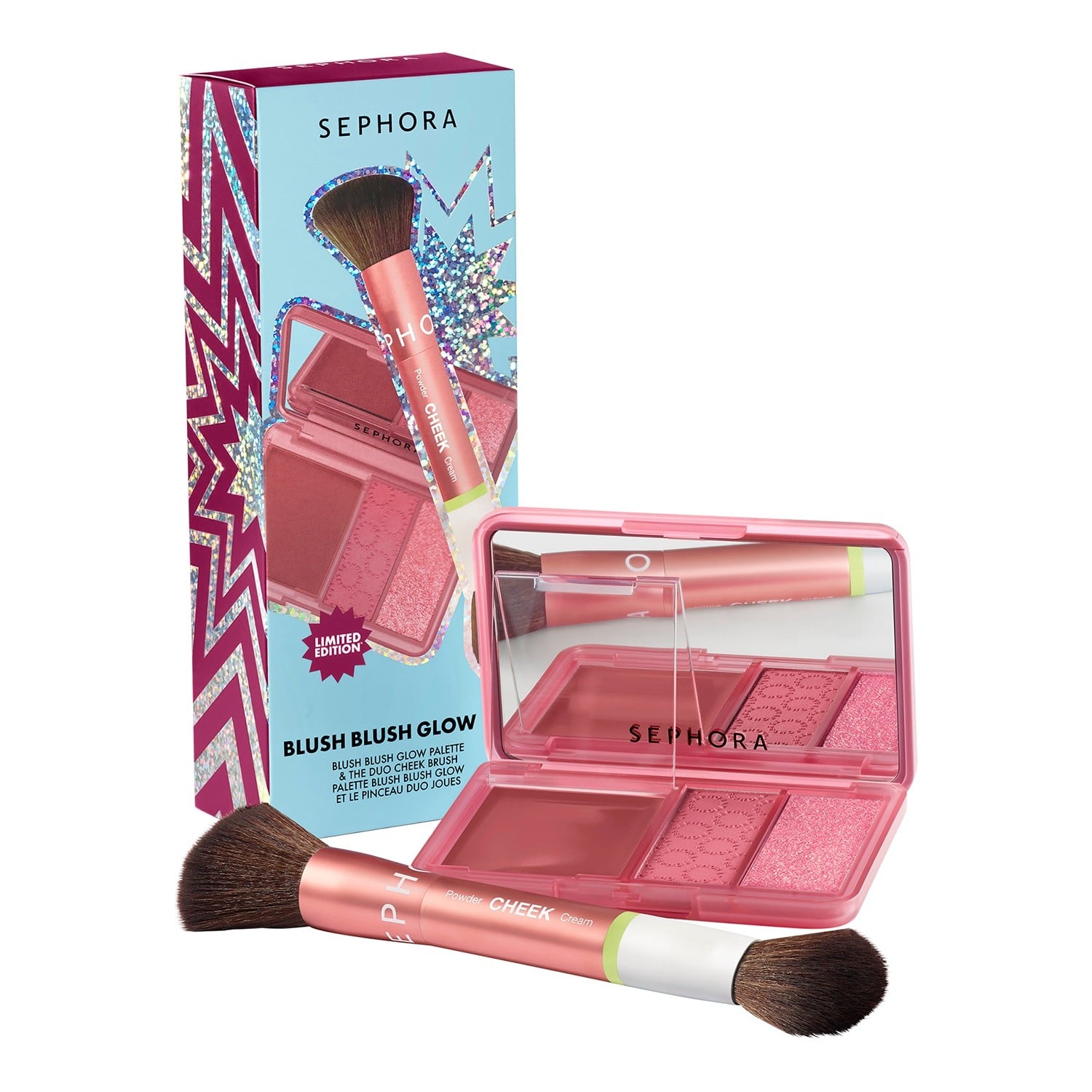 Blush Blush Glow Set Rouge- & Highlighter Palet