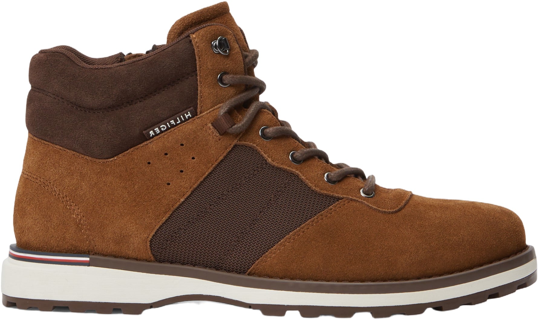 Suede Outdoor Cleat Mesh Panel Boots