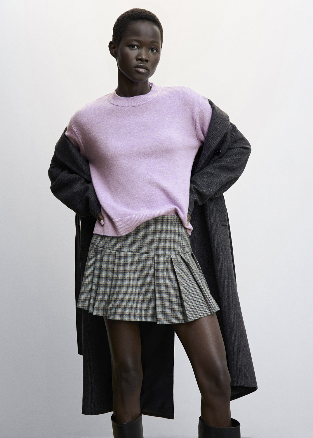 Woolblend Knit Sweater Fra Mango