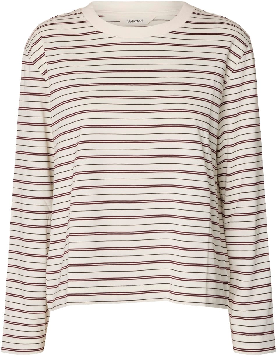 Slwessential LS Striped Boxy TEE NO