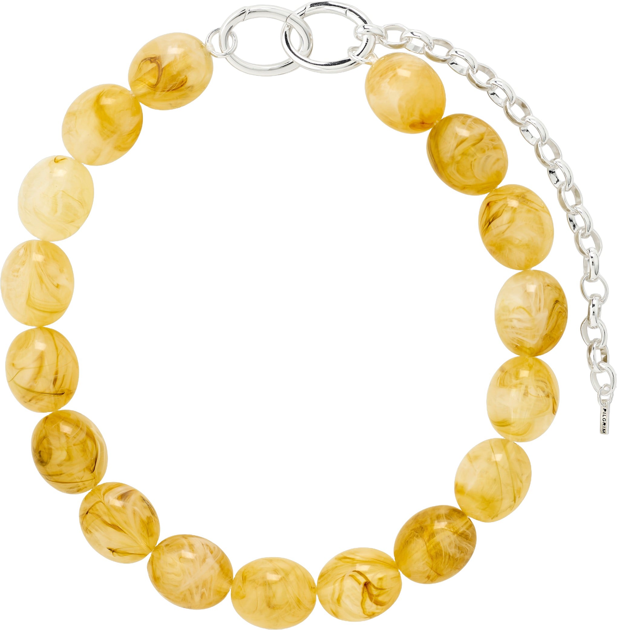 Still Necklace Silverplated/yellow